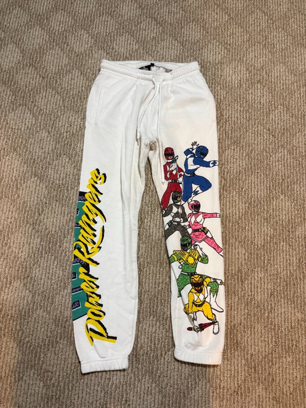 RARE Hard To Find- VINTAGE Men's X-Small Power Ranger Pajama Pant Pre Owned